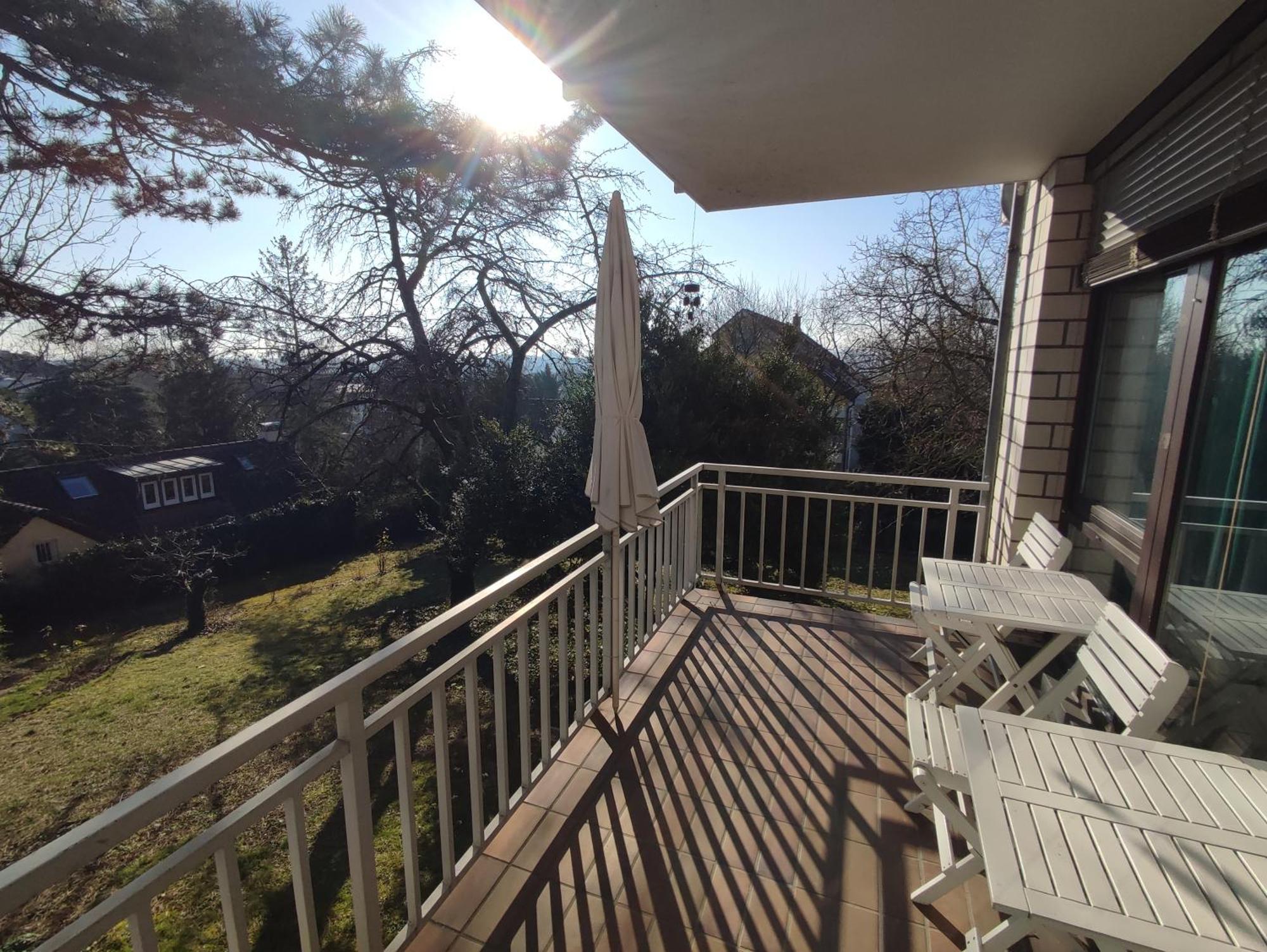 Workation Nature View Mit Balkon, Indoor Pool, Kueche Tiefgarage Auf Anfrage 威斯巴登 外观 照片